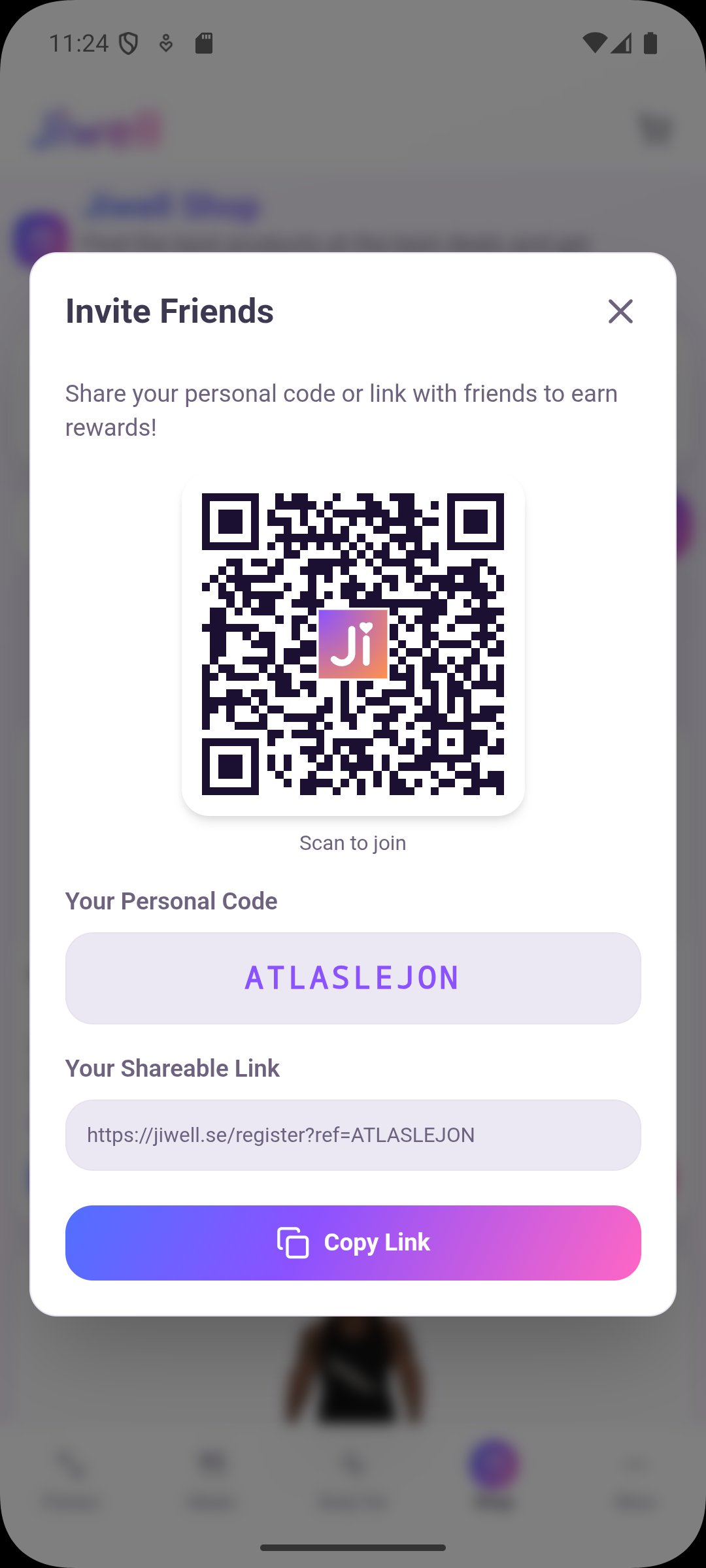 Jiwell app screenshot